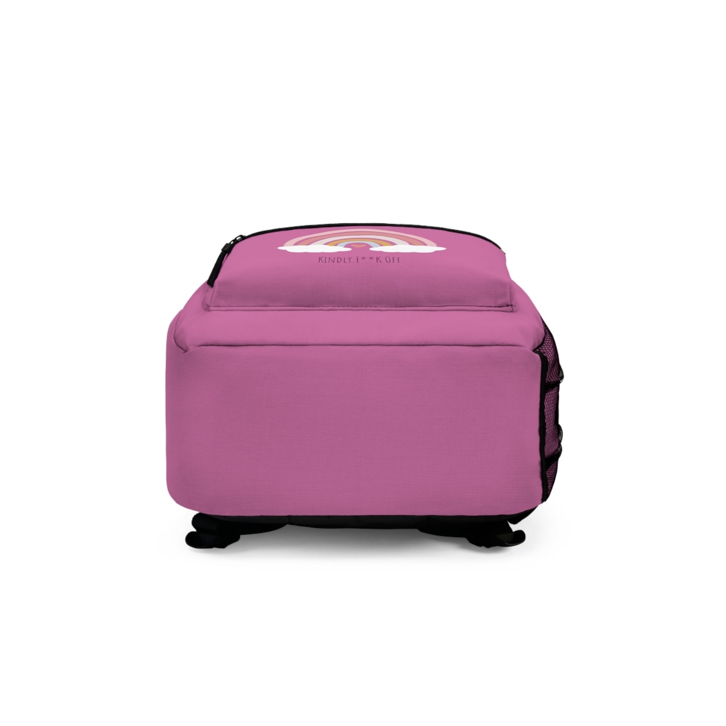 Rainbow Backpack - Kindly F**K Off (pink)
