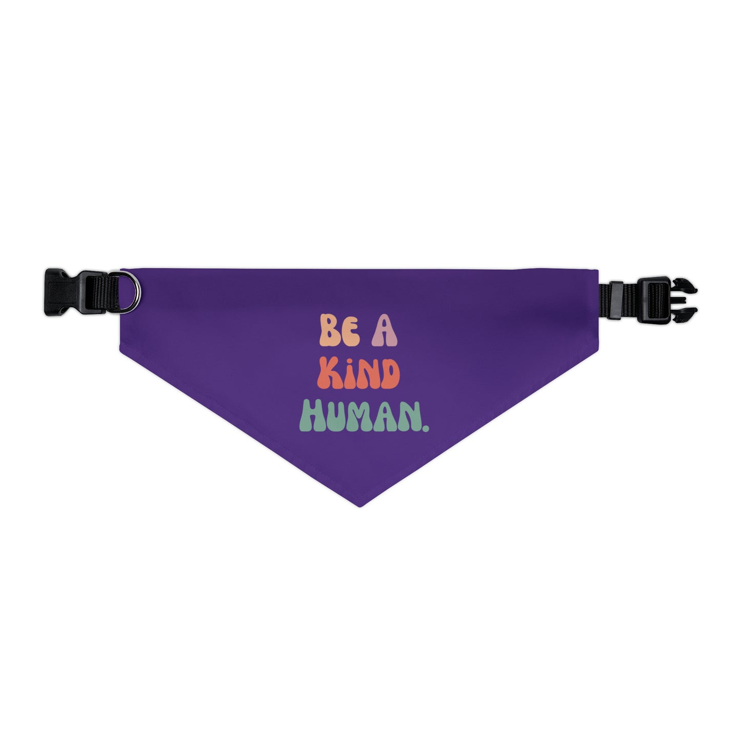 Kind Human Pet Collar Bandana (dark purple)