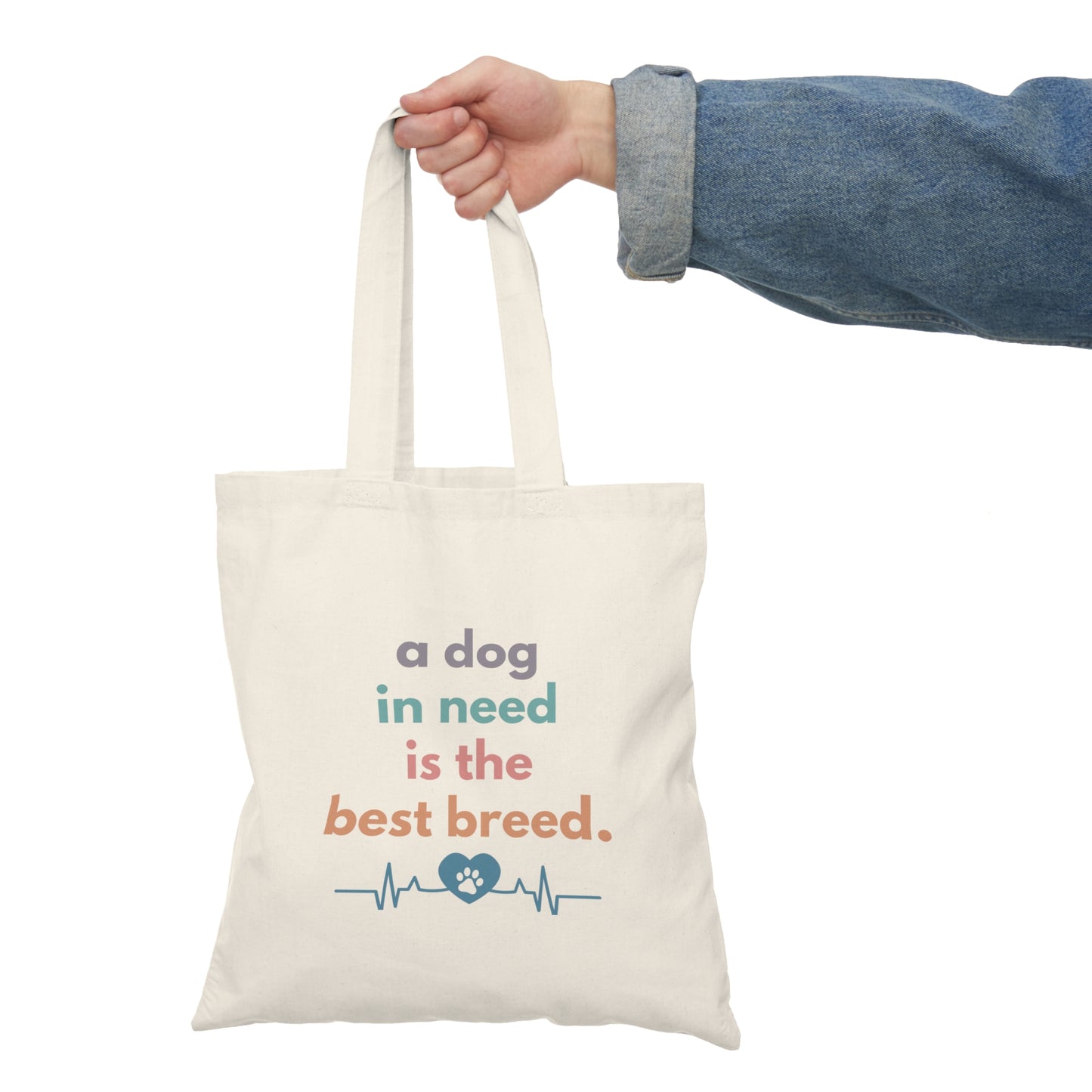 Paws of Compassion Natural Tote Bag