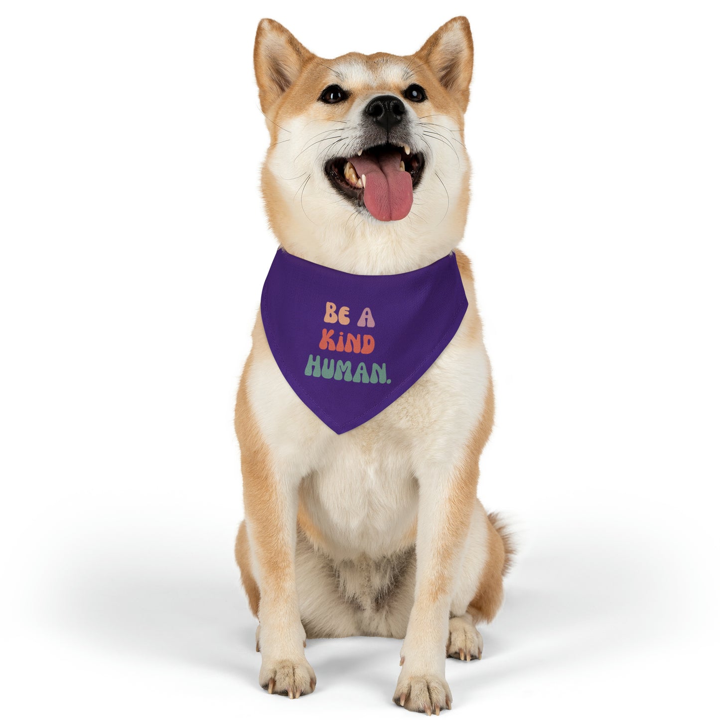 Kind Human Pet Collar Bandana (dark purple)