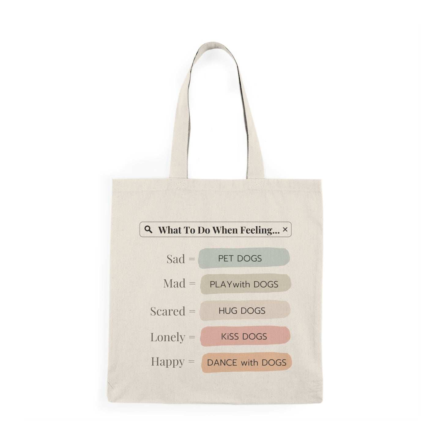 Pawsitively Comforting Natural Tote Bag