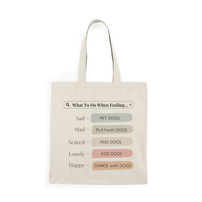 Pawsitively Comforting Natural Tote Bag