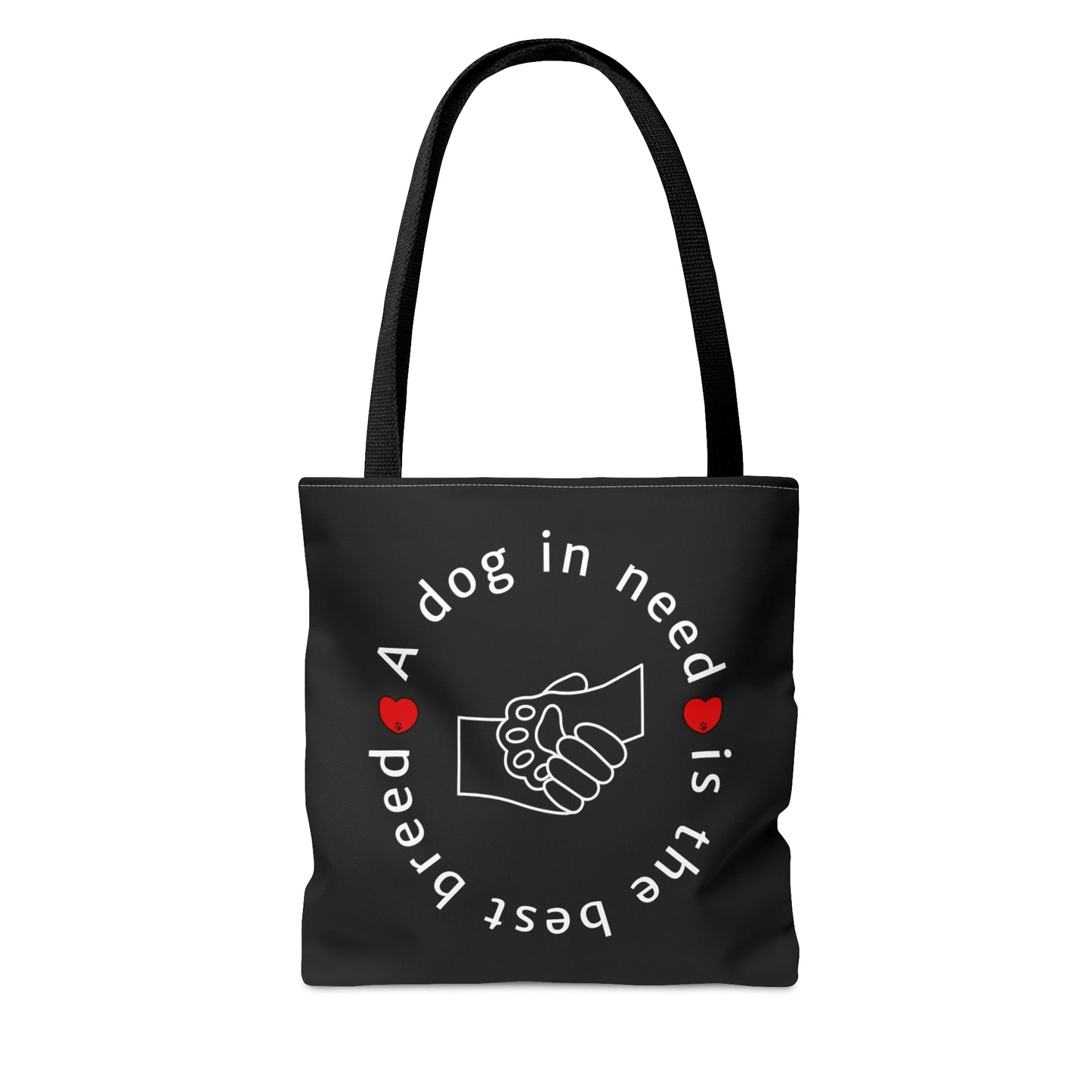 Paws with Purpose Tote Bag (black)