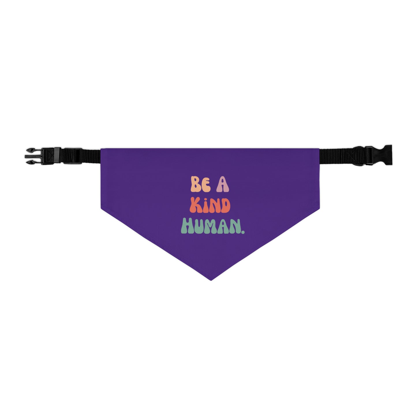 Kind Human Pet Collar Bandana (dark purple)