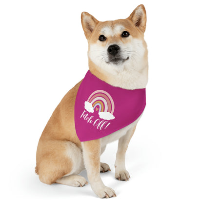 Rainbow Fetch Off Collar Bandana (magenta)