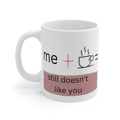 Me + You Coffee Essential Ceramic Mug 11oz (white)