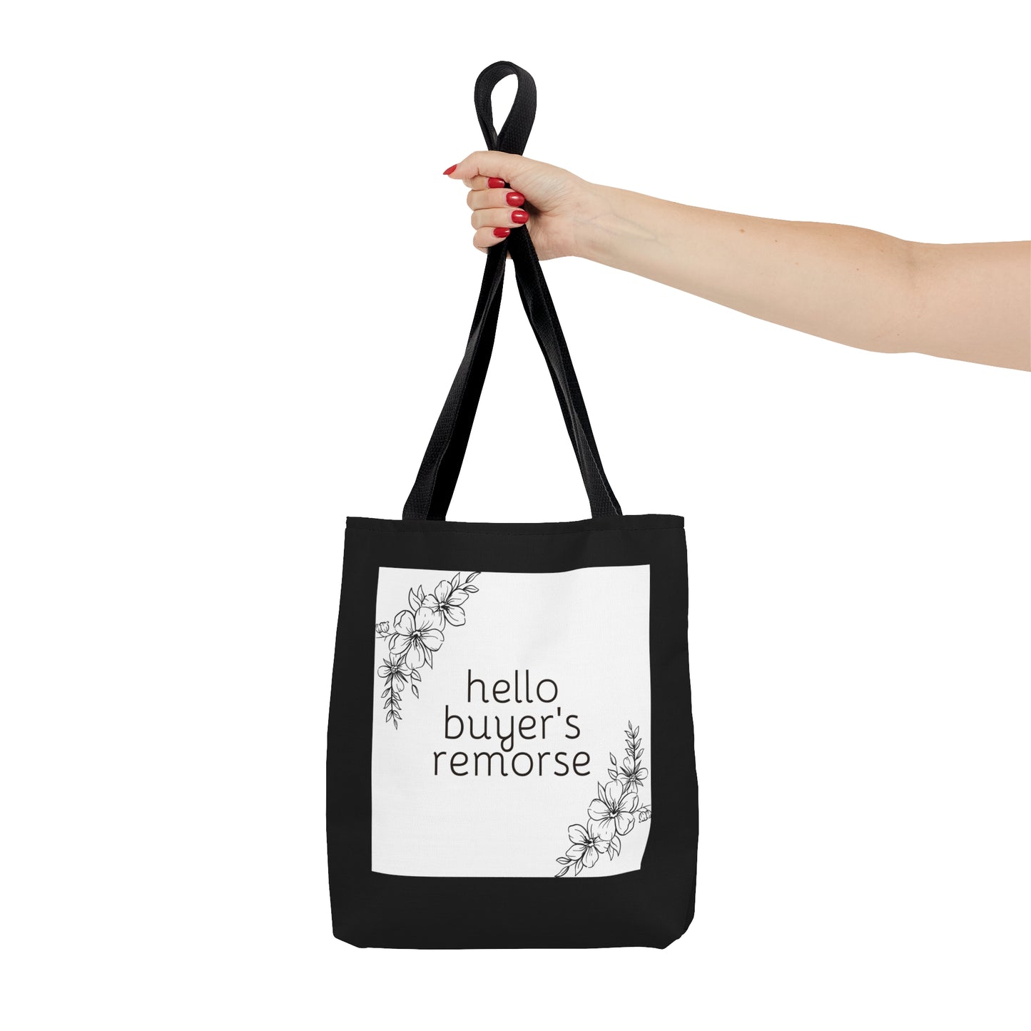 Buyer's Remorse Black Tote Bag