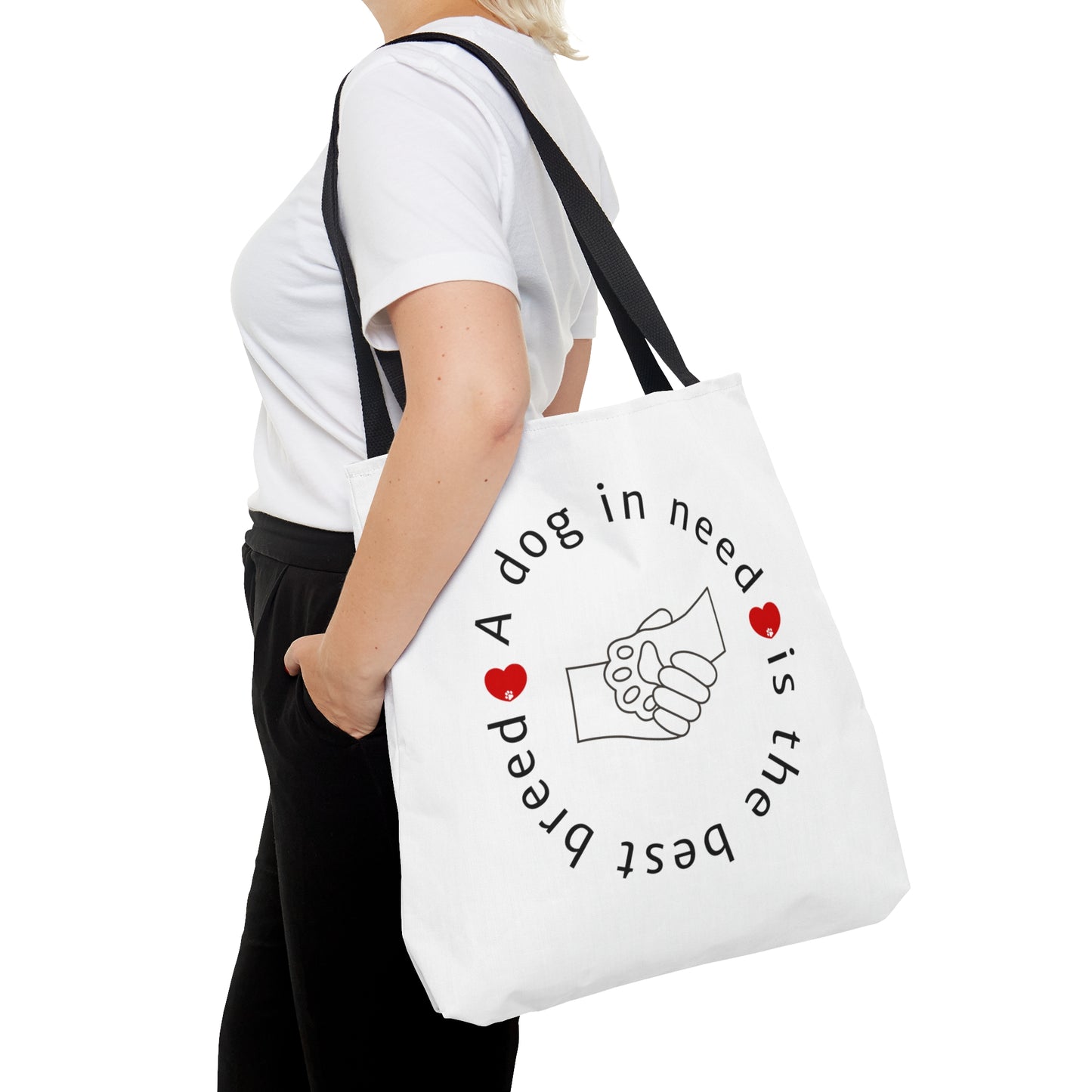 Paws for Purpose Tote Bag (white)