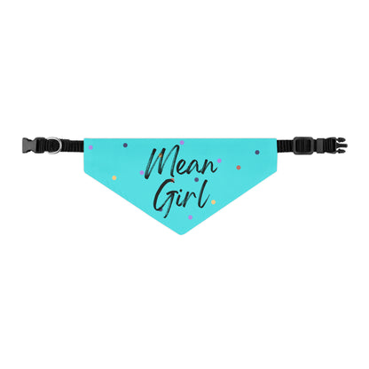 Mean Girl Pet Collar Bandana (teal)