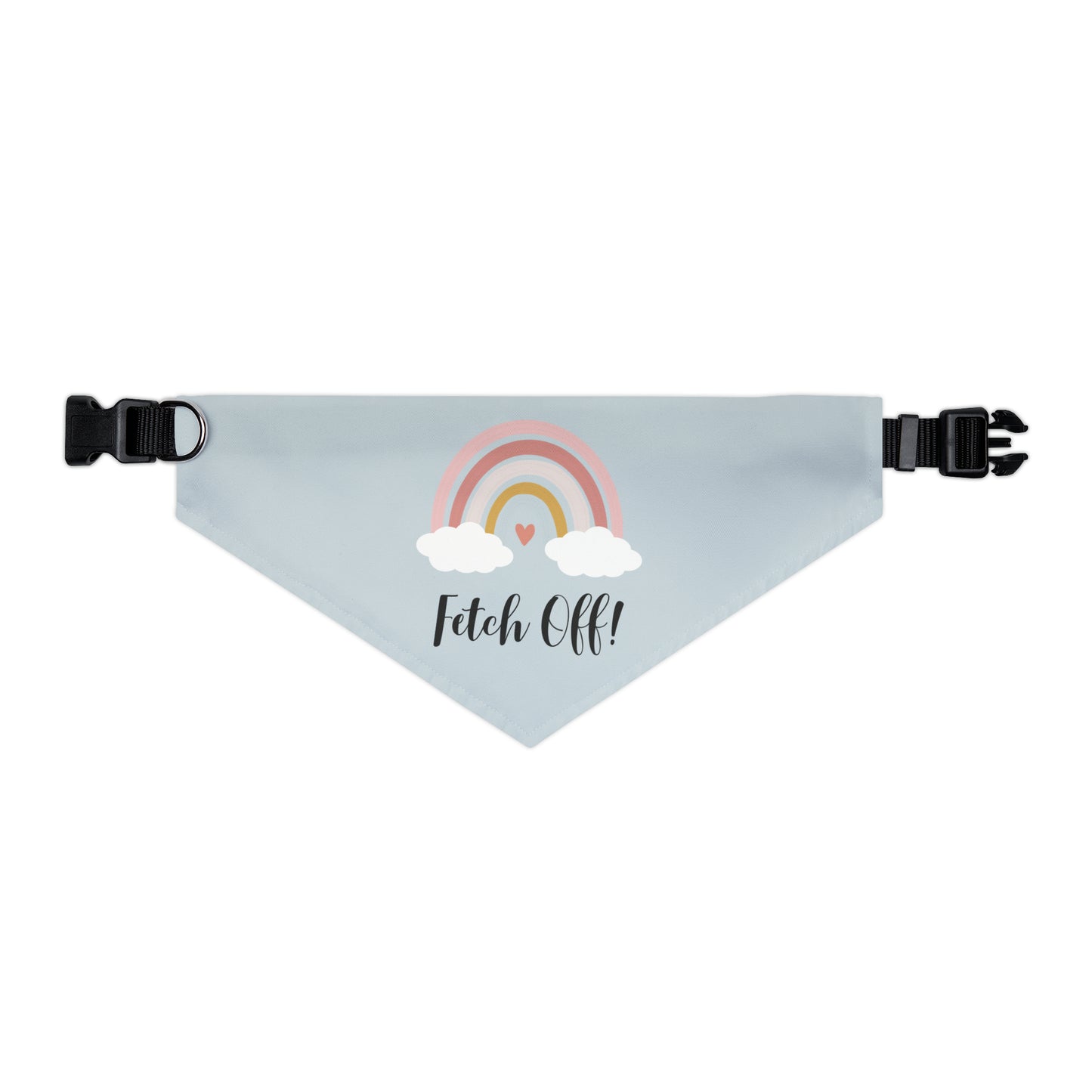 Rainbow Fetch Off Collar Bandana (grey)