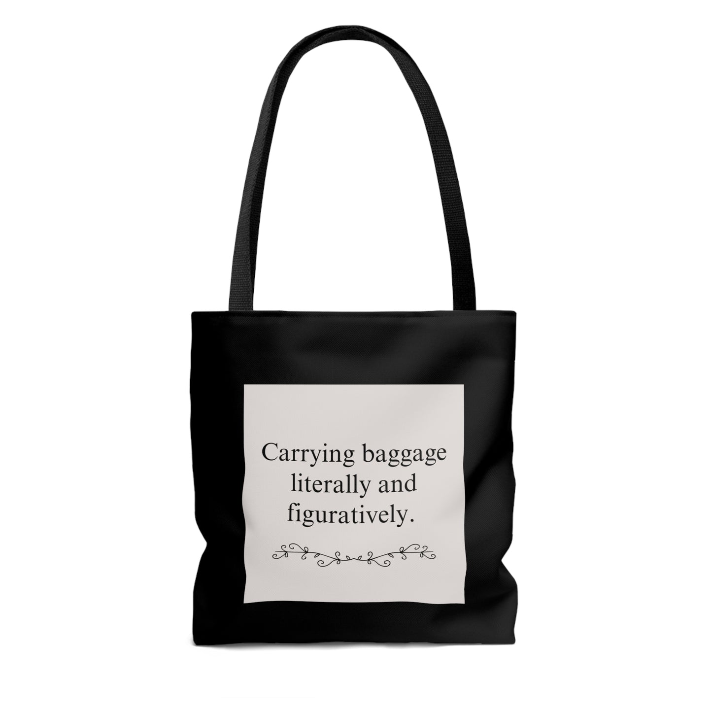 Emotional Baggage Tote (black/tan)