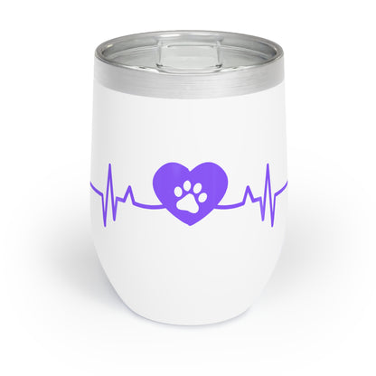 Paws and Hearts: Tumbler 12 oz