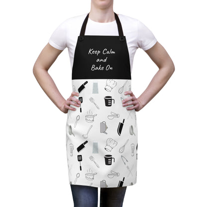 Keep Calm & Bake On Kitchen Apron