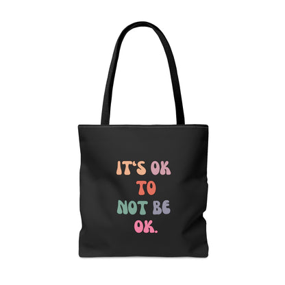 Heartfelt Acceptance Black Tote Bag