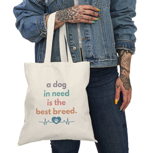 Paws of Compassion Natural Tote Bag