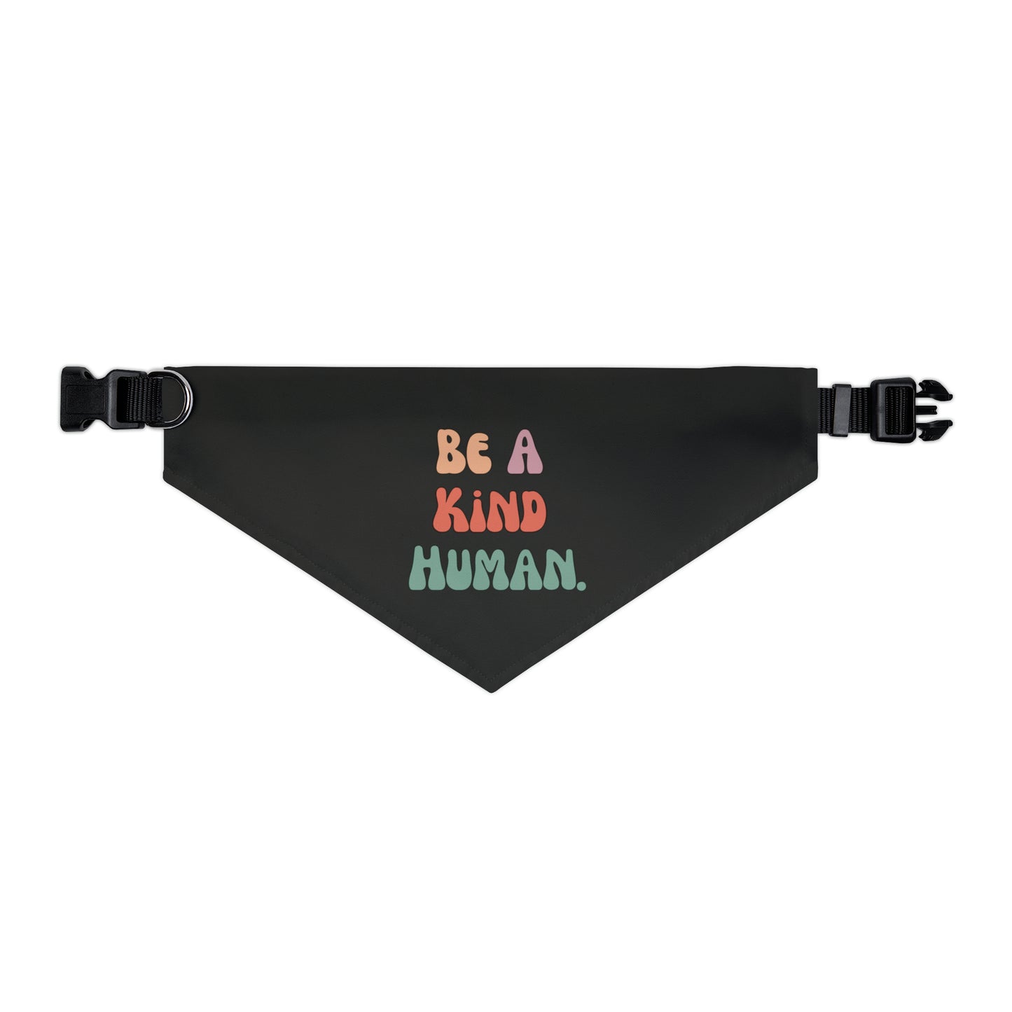 Kind Human Pet Collar Bandana (black)