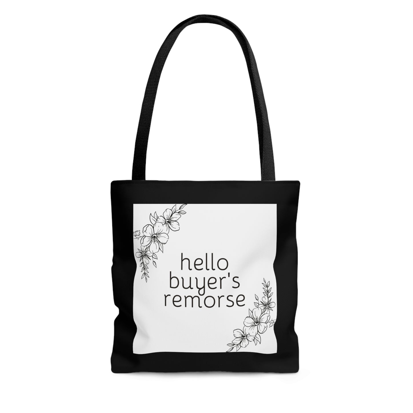 Buyer's Remorse Black Tote Bag