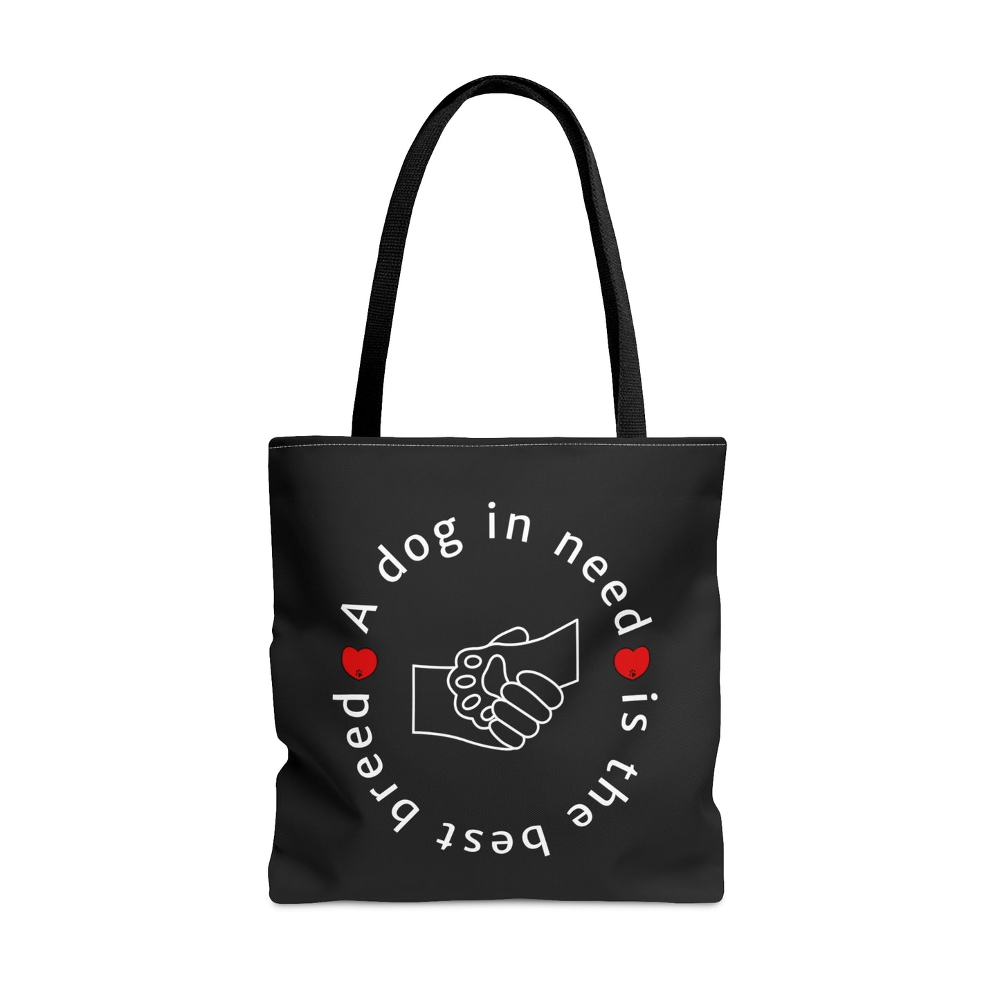 Paws with Purpose Tote Bag (black)