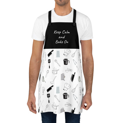 Keep Calm & Bake On Kitchen Apron