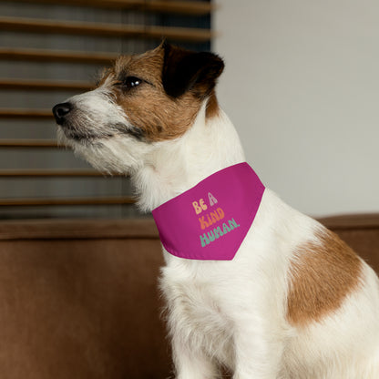 Kind Human Pet Collar Bandana (pink)