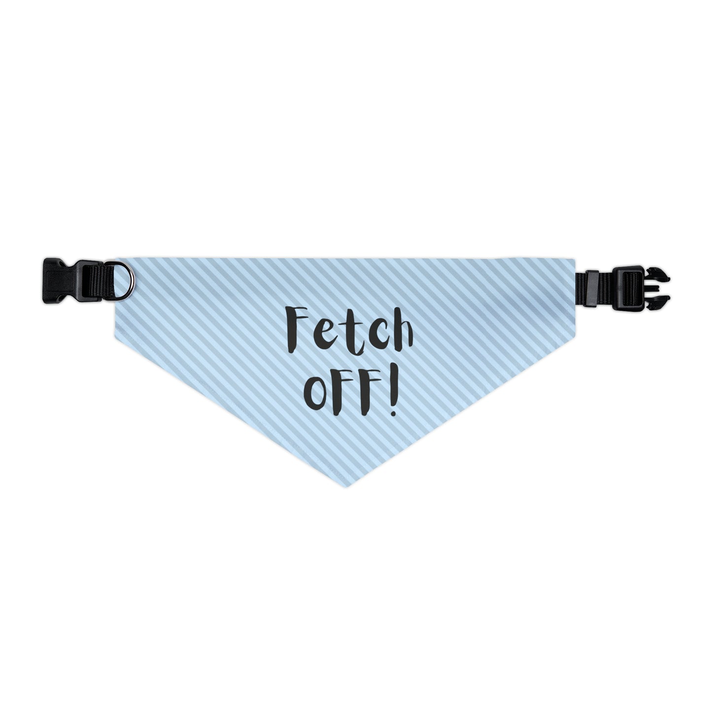 Fetch Off Pet Bandana Collar (blue stripped)