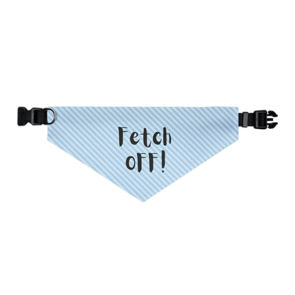 Fetch Off Pet Bandana Collar (blue stripped)