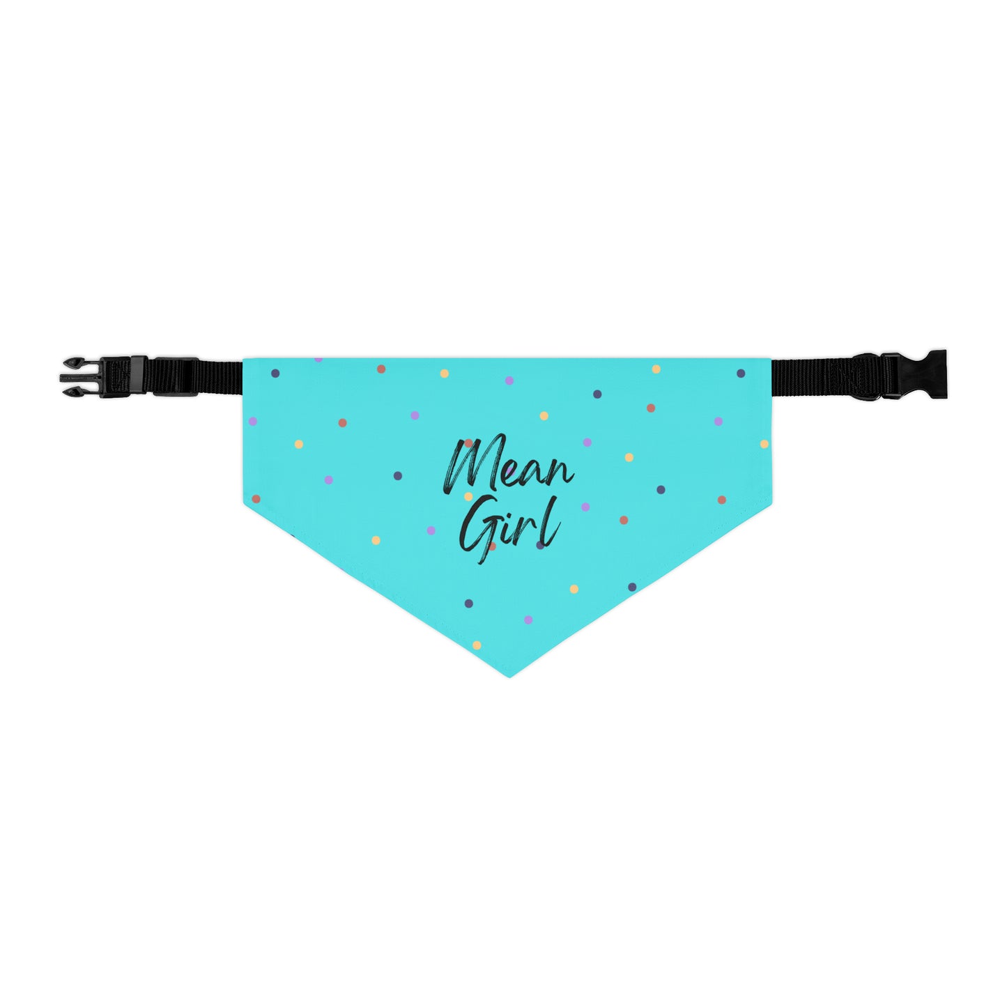 Mean Girl Pet Collar Bandana (teal)