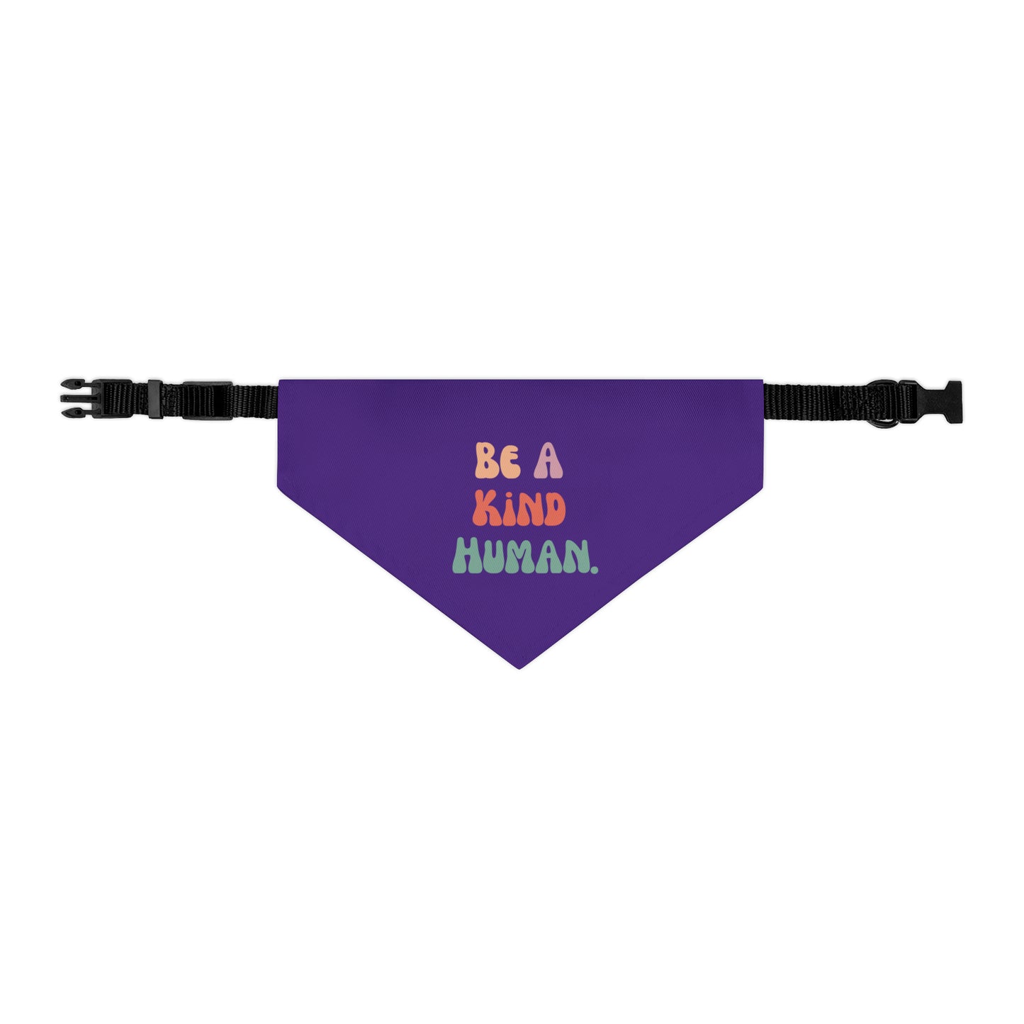 Kind Human Pet Collar Bandana (dark purple)