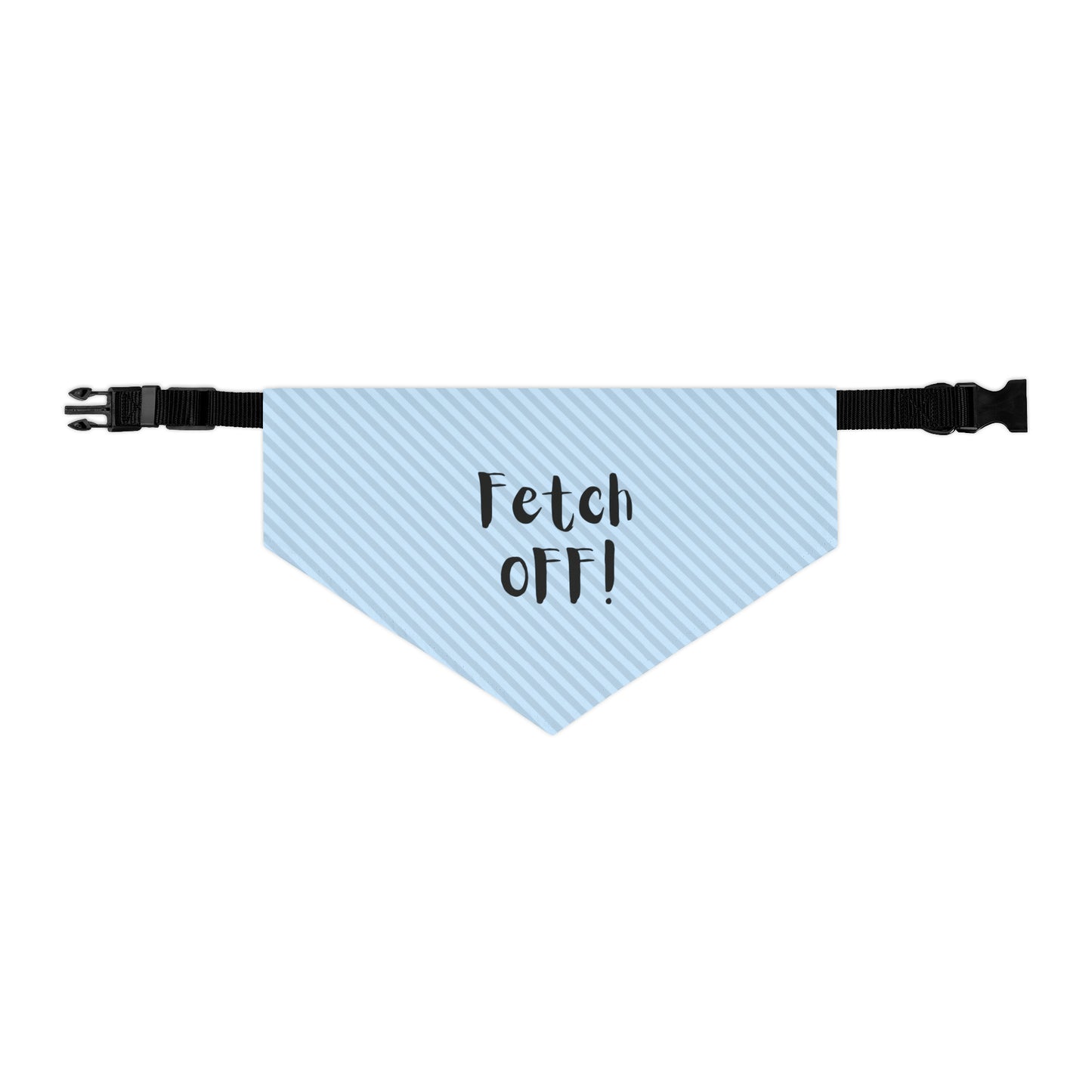 Fetch Off Pet Bandana Collar (blue stripped)