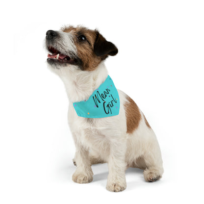 Mean Girl Pet Collar Bandana (teal)