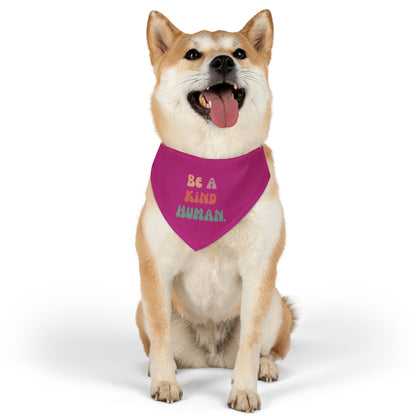 Kind Human Pet Collar Bandana (pink)