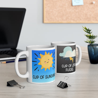 Sunshine and Fucks Ceramic Mug (11oz)