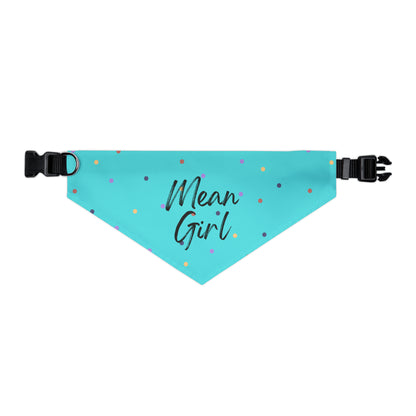 Mean Girl Pet Collar Bandana (teal)