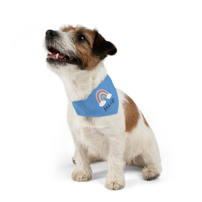 Rainbow Fetch Off Collar Bandana (light blue)