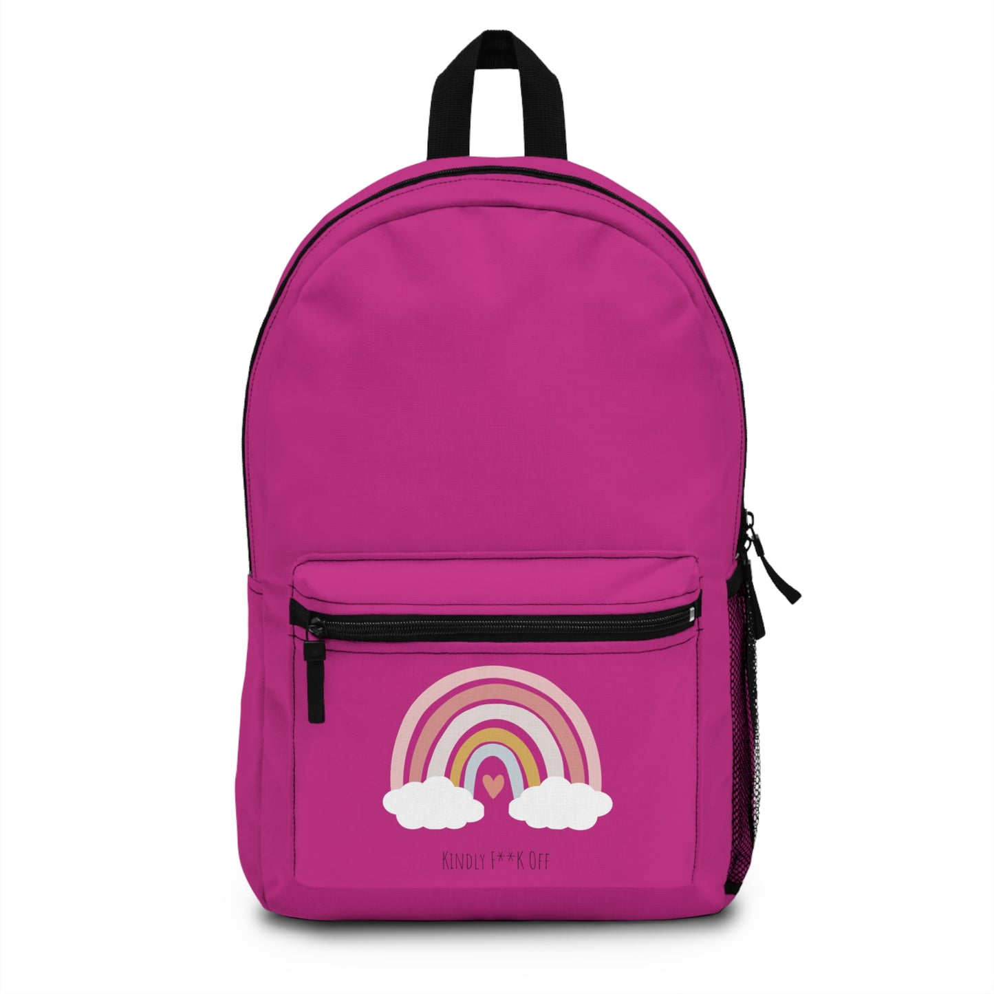 Rainbow Backpack - Kindly F**K Off (magenta)