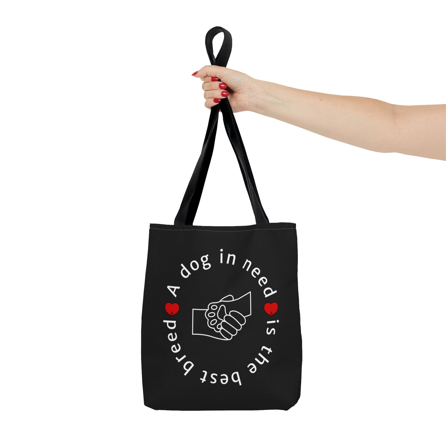 Paws with Purpose Tote Bag (black)