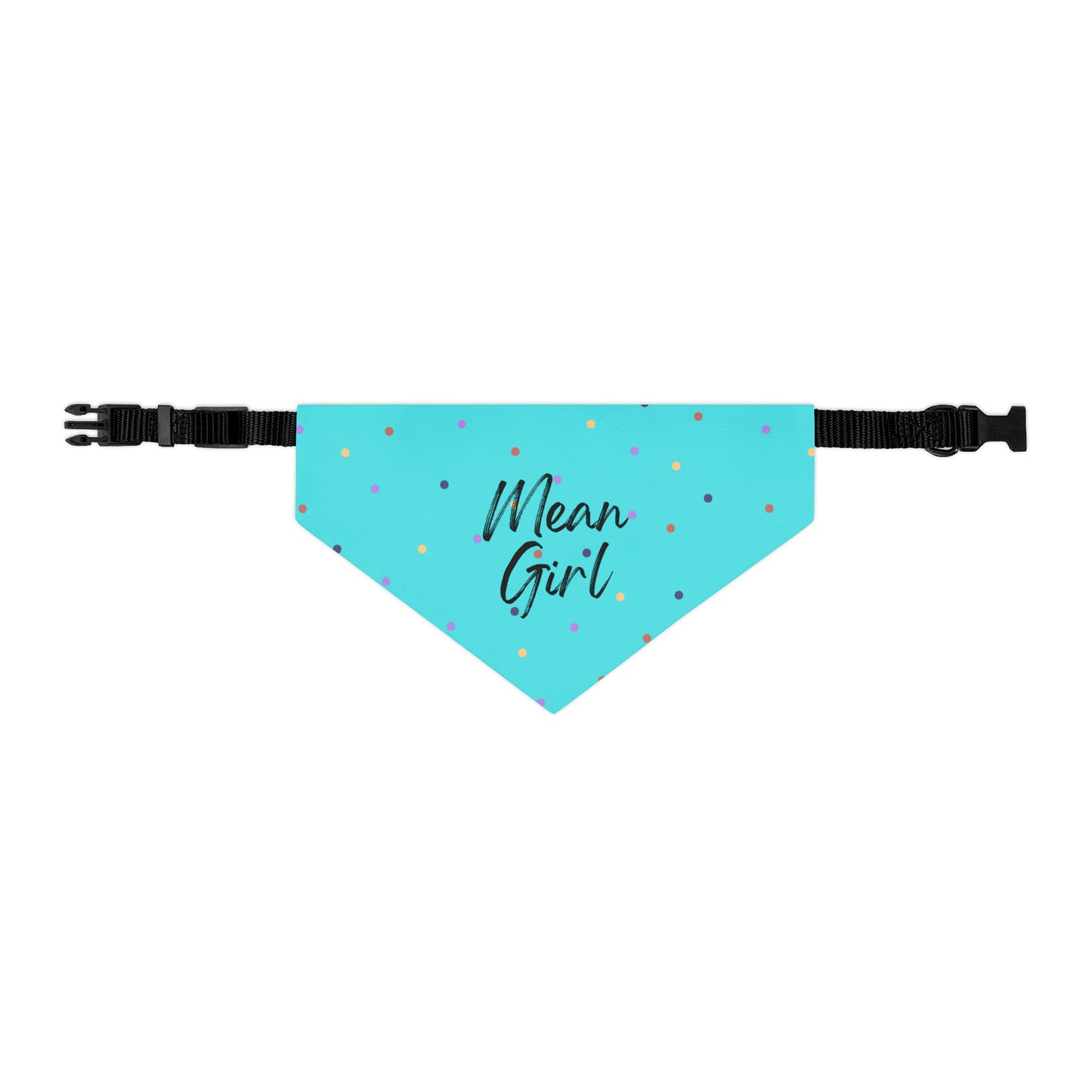 Mean Girl Pet Collar Bandana (teal)