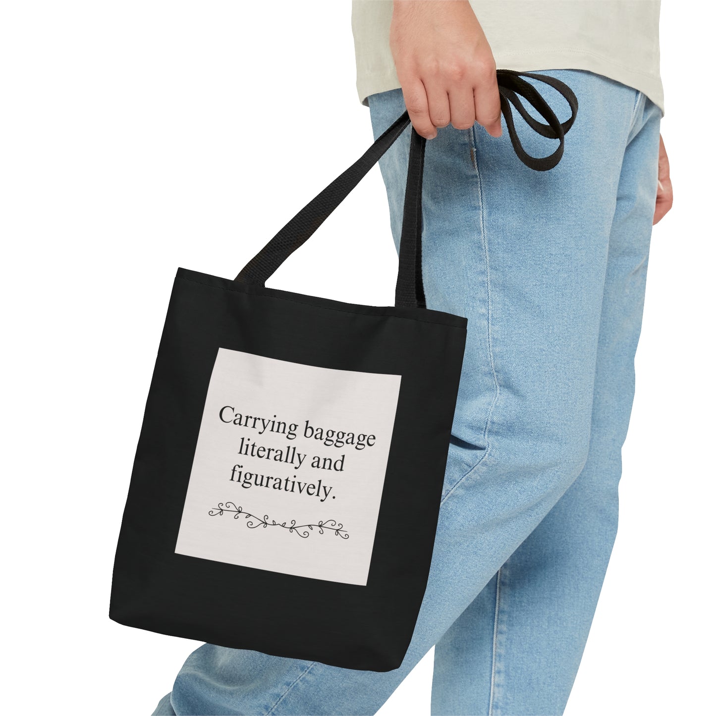 Emotional Baggage Tote (black/tan)