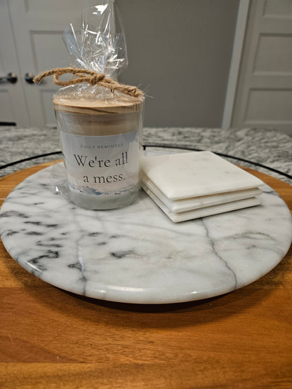 Embrace the Mess Candle Frosted Glass 11 oz