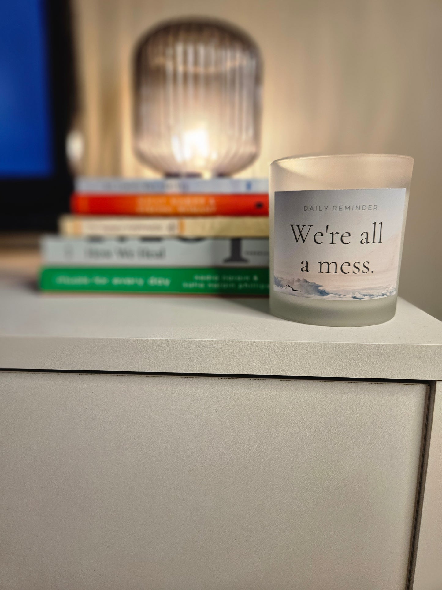 Embrace the Mess Candle Frosted Glass 11 oz