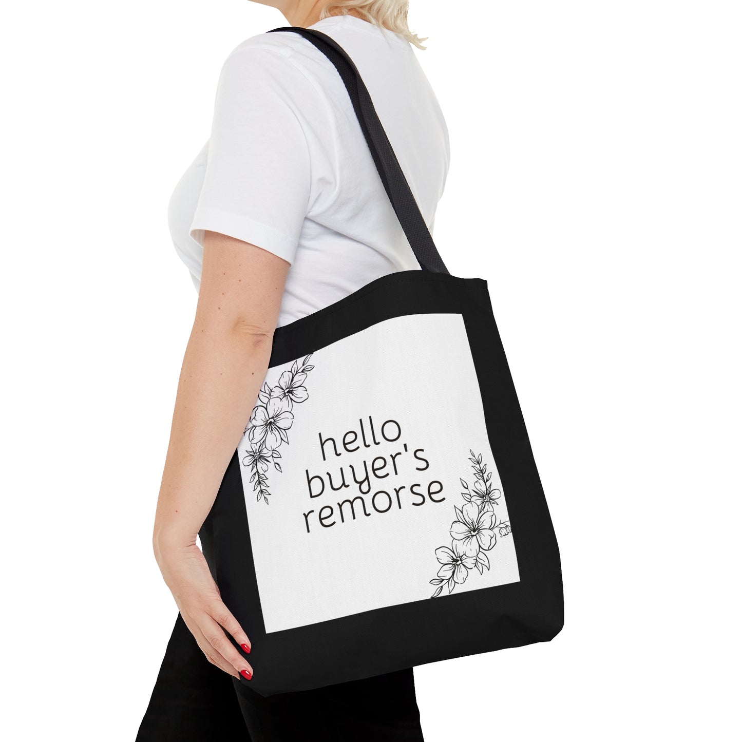 Buyer's Remorse Black Tote Bag