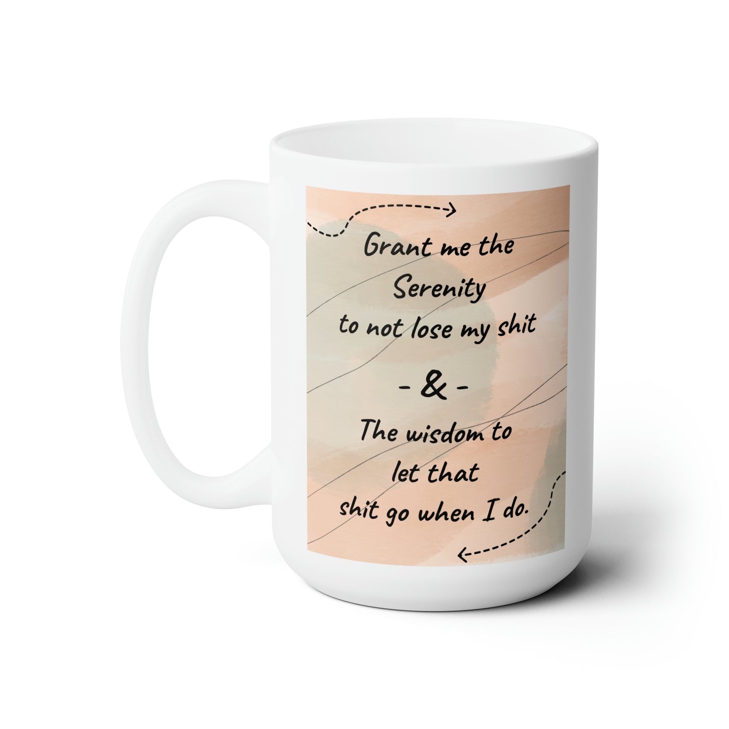 Serene Sipper Ceramic Mug 15oz