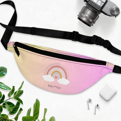 Rainbow Fanny Pack - Kindly F**K Off (pink)