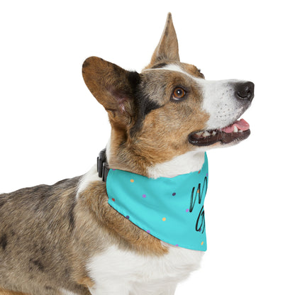 Mean Girl Pet Collar Bandana (teal)