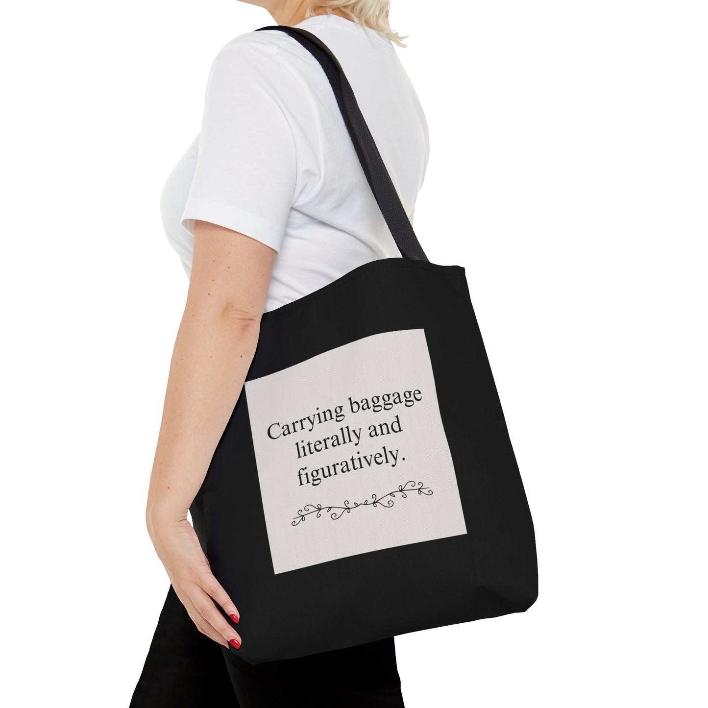 Emotional Baggage Tote (black/tan)