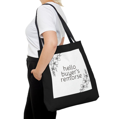 Buyer's Remorse Black Tote Bag