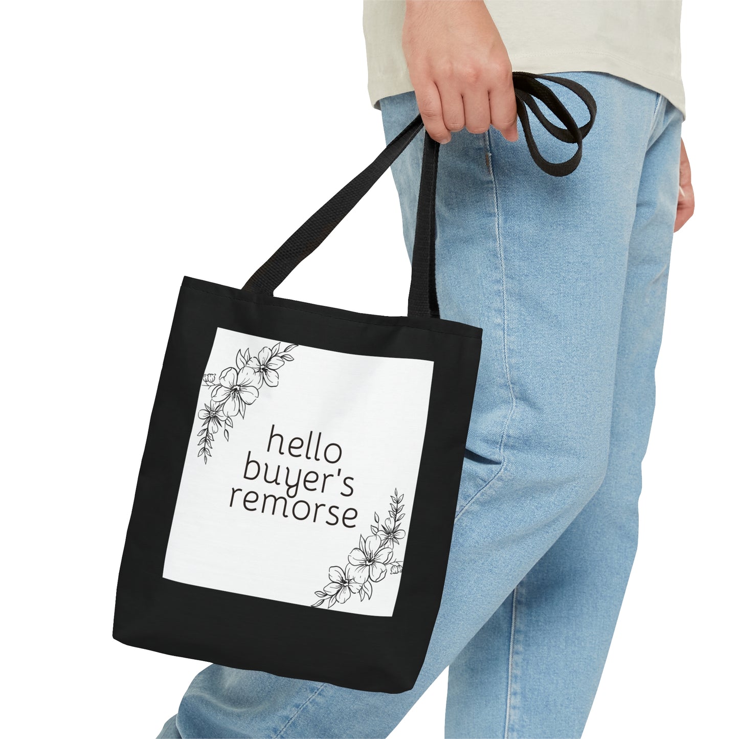 Buyer's Remorse Black Tote Bag