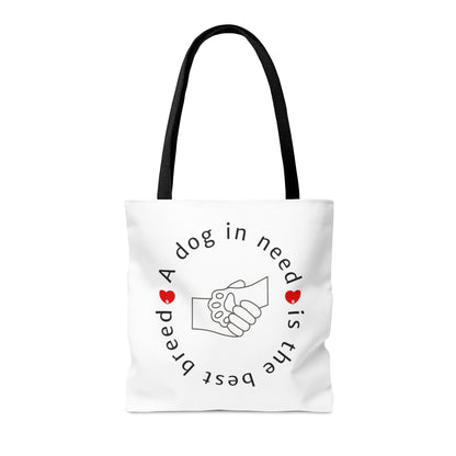 Paws for Purpose Tote Bag (white)