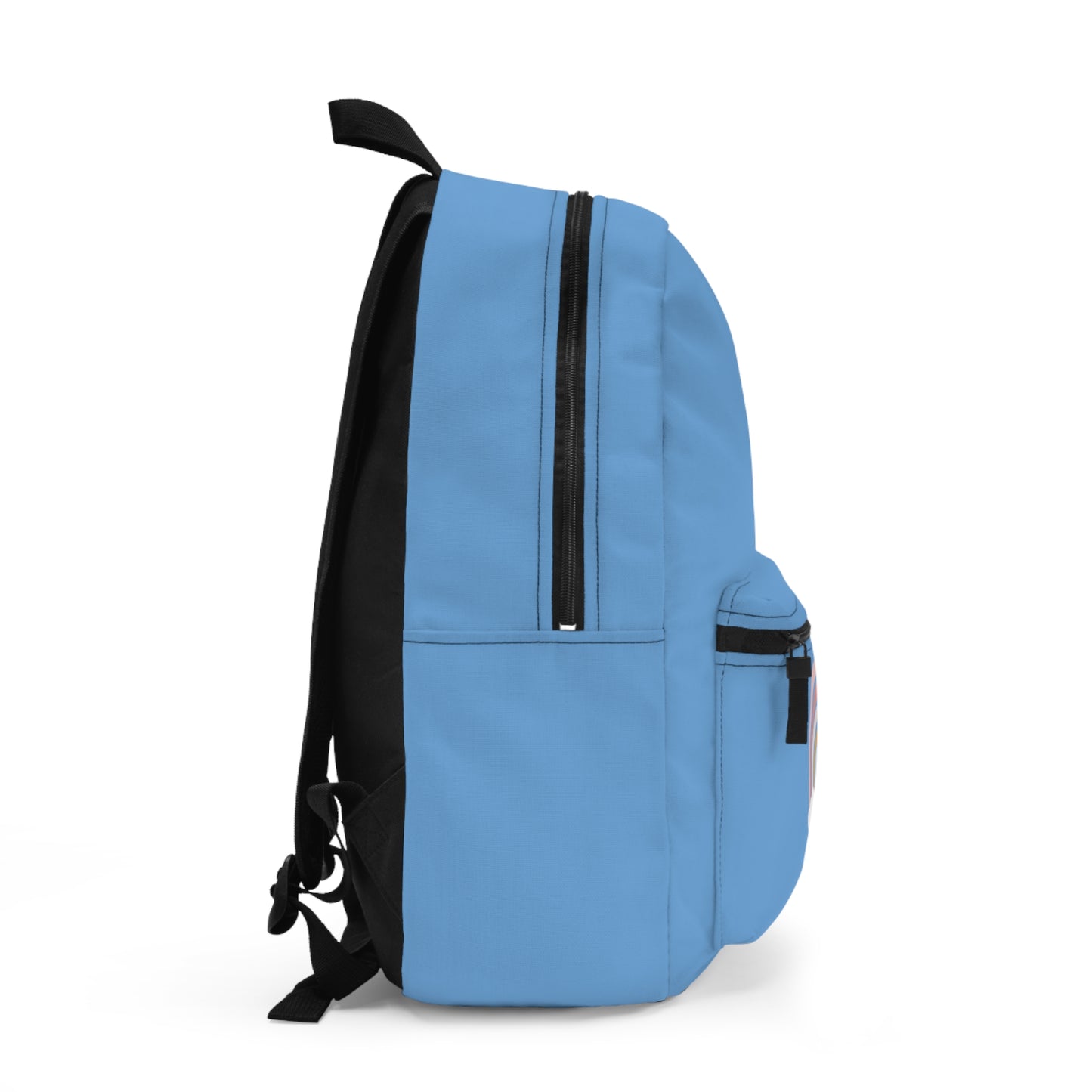 Rainbow Backpack - Kindly Fuck Off (light blue)