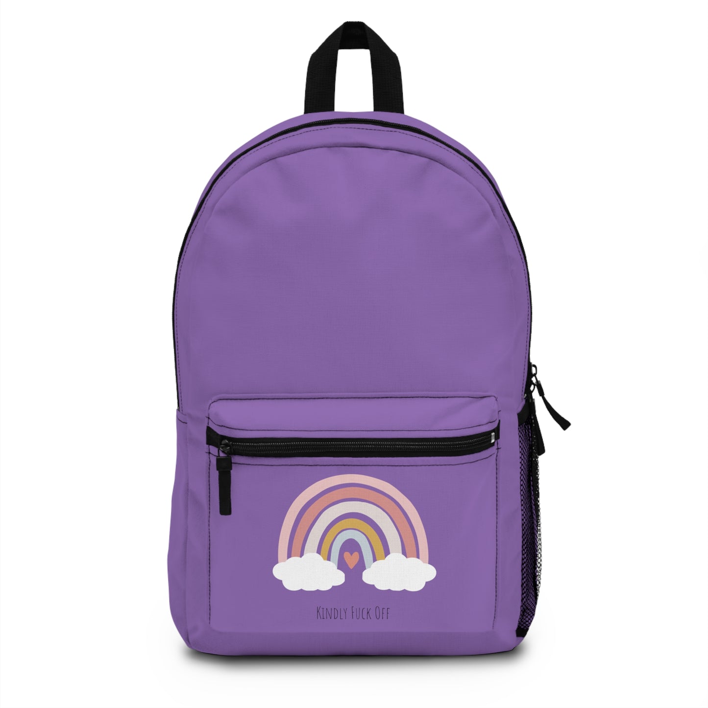 Rainbow Backpack - Kindly Fuck Off (purple)